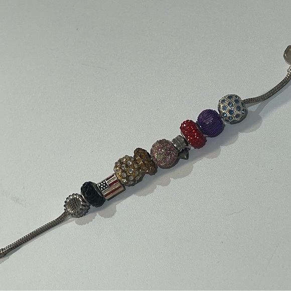 Colorful Beaded Charm Bracelet - Picture 2 of 6